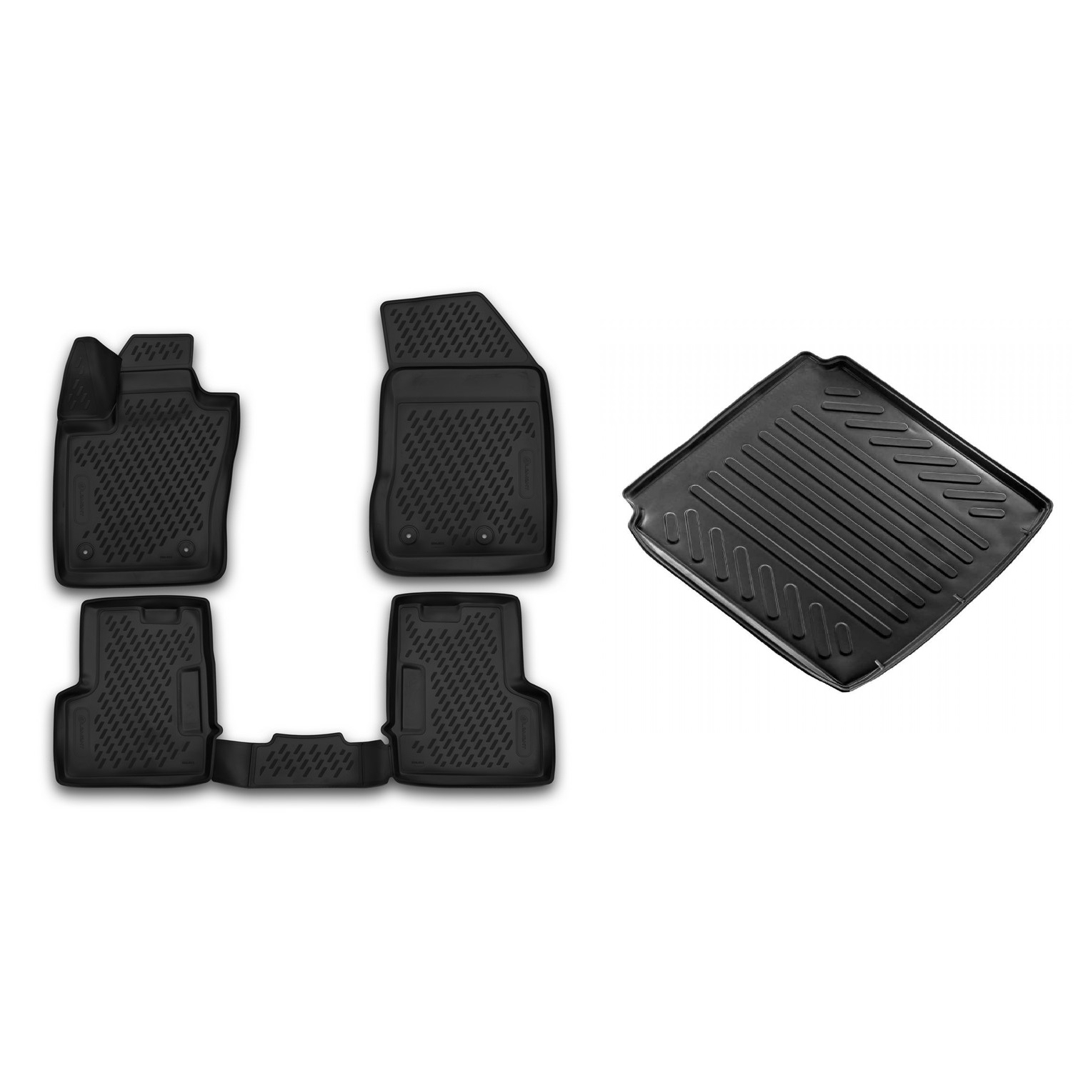   Novline JEEP Renegade 2014 2019 Arası 3D Havuzlu Paspas Bagaj Havuzu Set