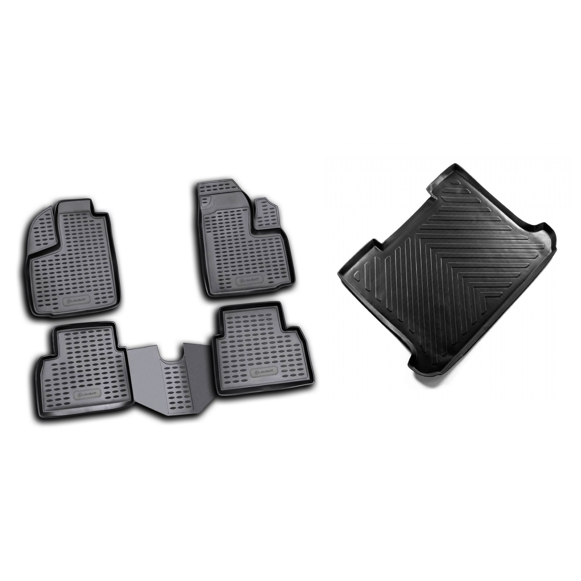 Novline Fiat Doblo 2001 2010 Arası 3D Havuzlu Paspas Bagaj Havuzu Set