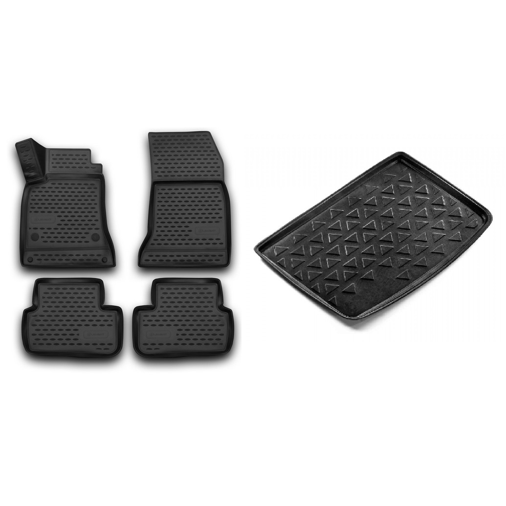  Novline Mercedes W176 A-class 2012 2019 Arası 3D Havuzlu Paspas Bagaj Havuzu Set