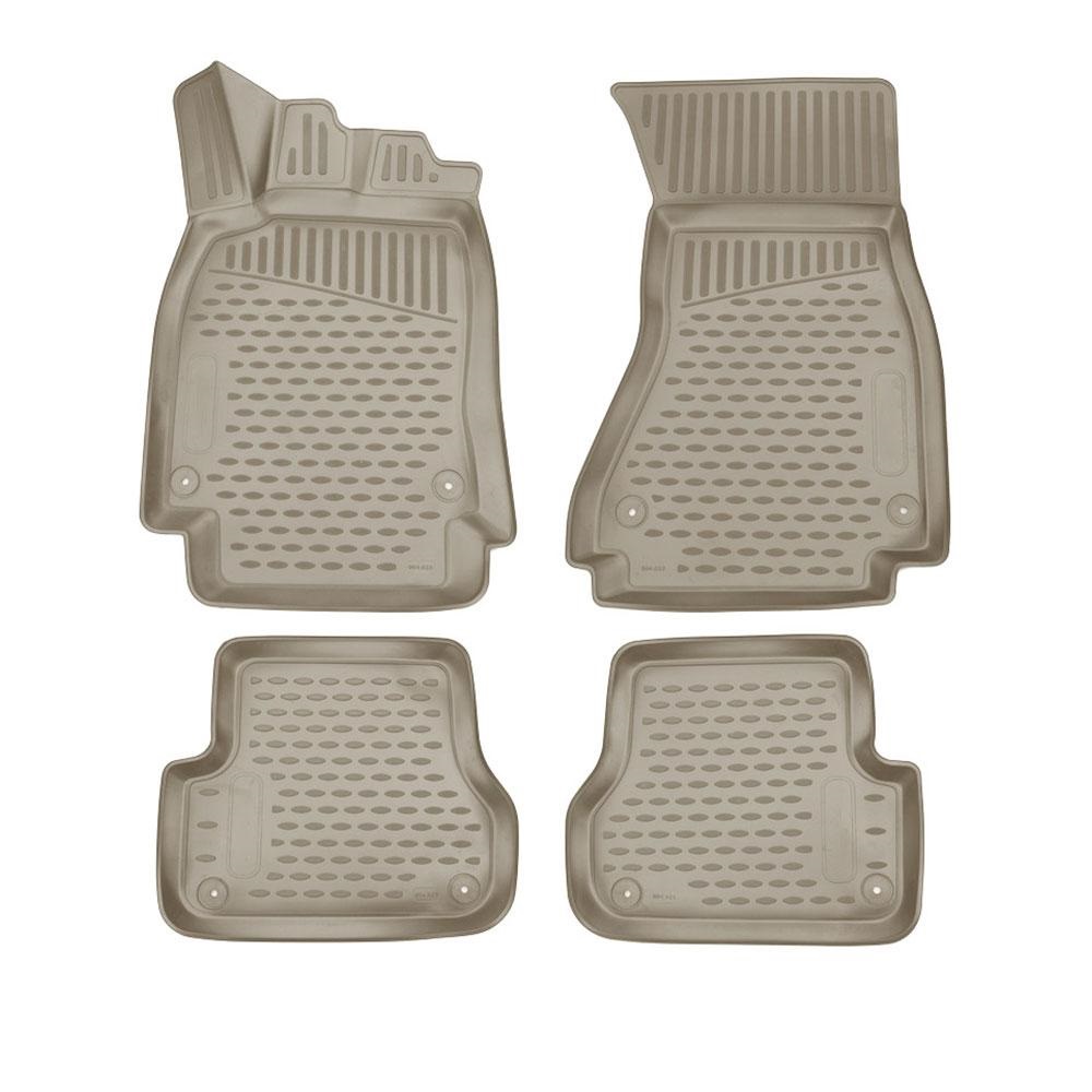 Novline Audi A6 2006 2011 Arası 3D Havuzlu Paspas Bej Renk 